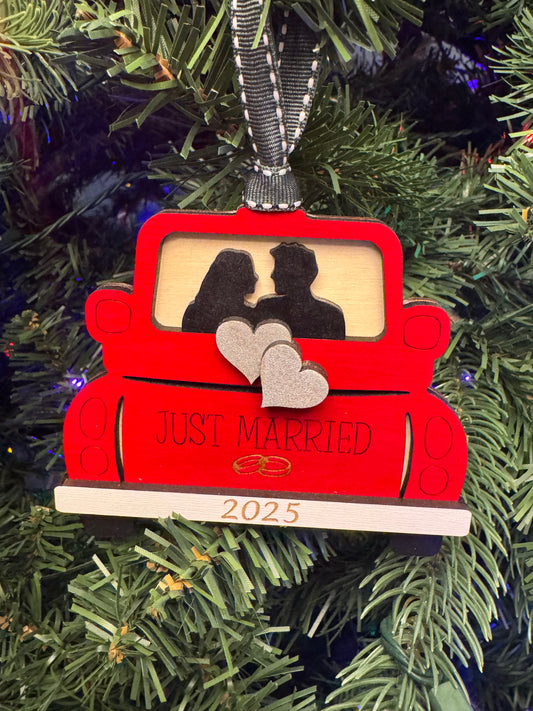 Just Married Ornament