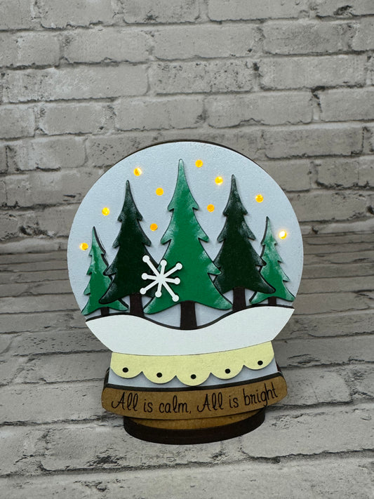 Winter Lighted Snowglobe
