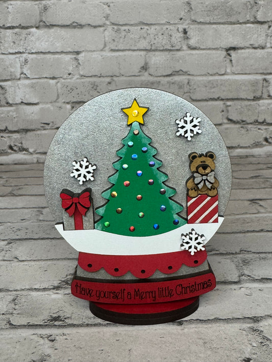 Christmas Tree Lighted Snowglobe